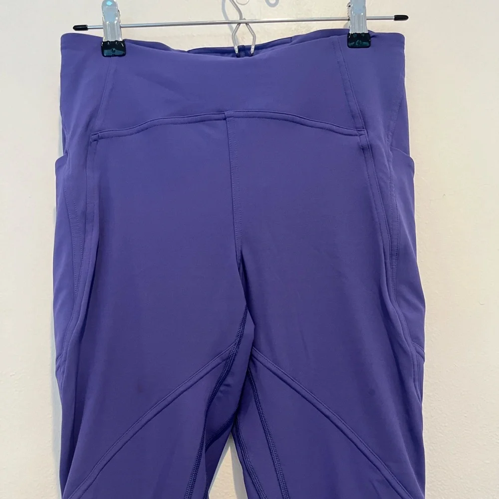 Lululemon Lead The Pack Purple Leggings Inseam 23” Size 8 - Picture 4 of 11